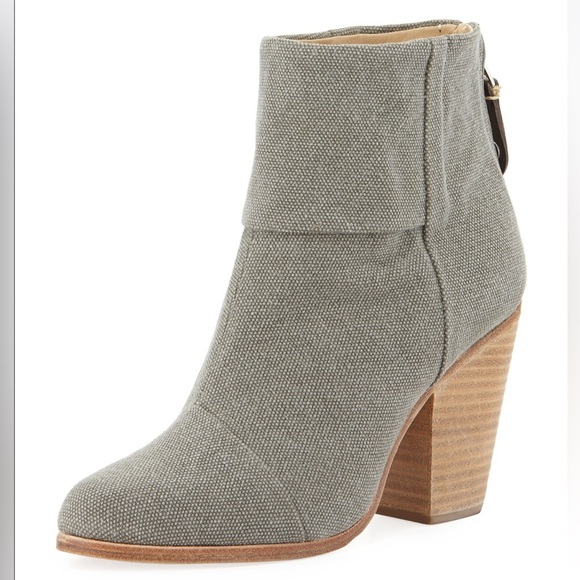 Rag & Bone Newbury canvas ankle boots Size 37.5 = 7.5 - Picture 1 of 15